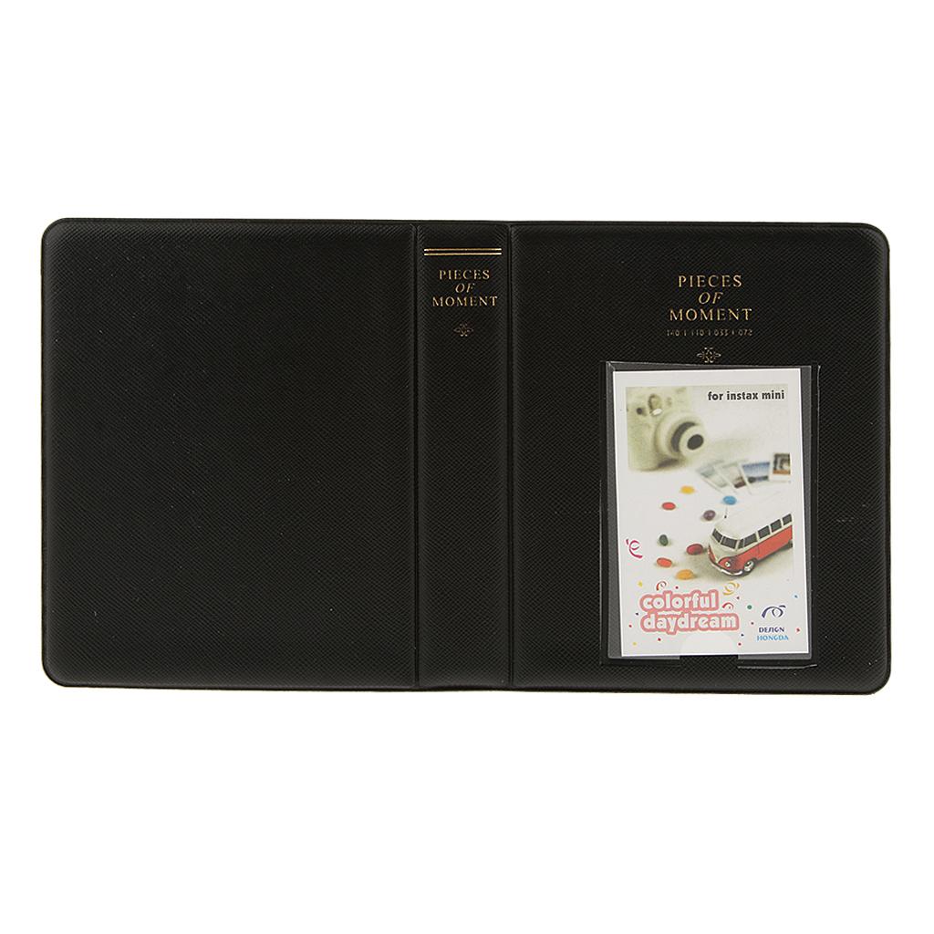 Photo Album Storage Case Mini 64 Photos for Black