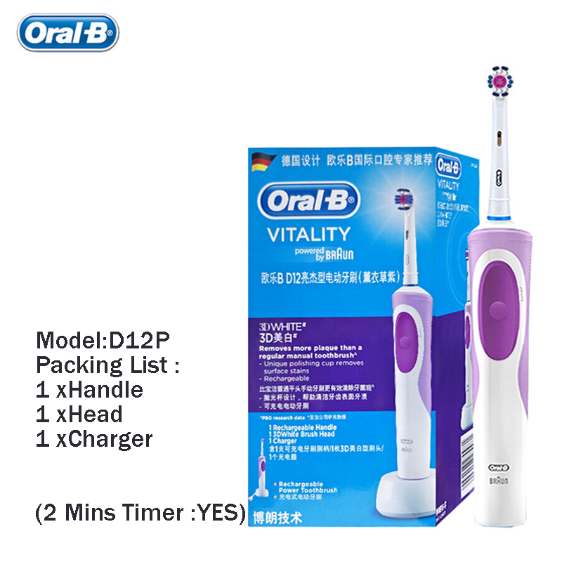Bàn Chải Đánh Răng Điện Oral B Vitality - Purple