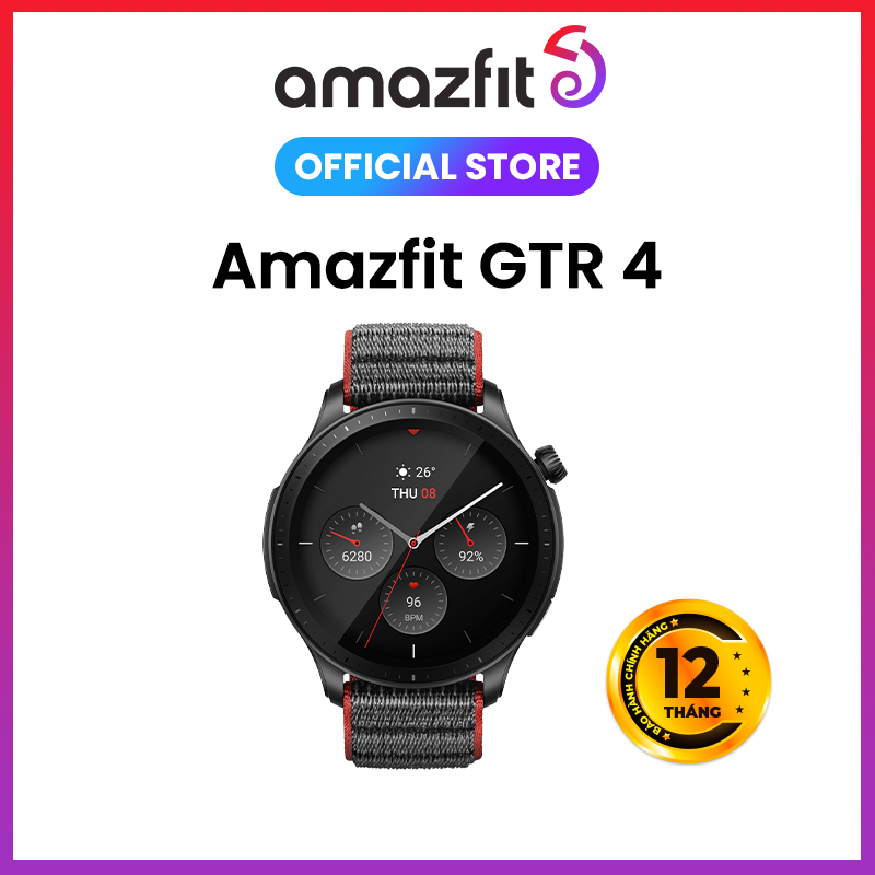 Đồng Hồ Thông Minh Cao Cấp Amazfit GTR 4 - Theo dõi sức khỏe 24h - 150 môn thể thao - Nghe gọi thông qua kết nối Bluetooth - Pin tới 30 ngày - Hàng Chính Hãng