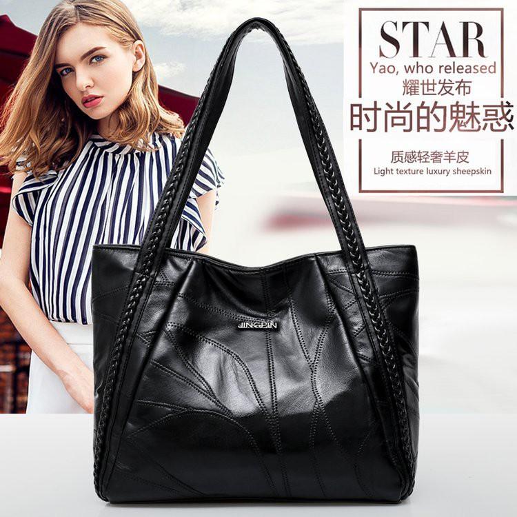Túi đeo chéo nữ cao cấp da cừu JINGPIN KT 33x28x12cm , Da cừu mềm mại, Chất da cao cấp,Mềm mịn