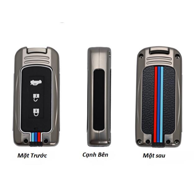 Ốp bảo vệ chìa khóa mitsubishi, bọc chìa khóa mitsubishi outlander, xpander, attrage, triton, pajero chất liệu kim loại