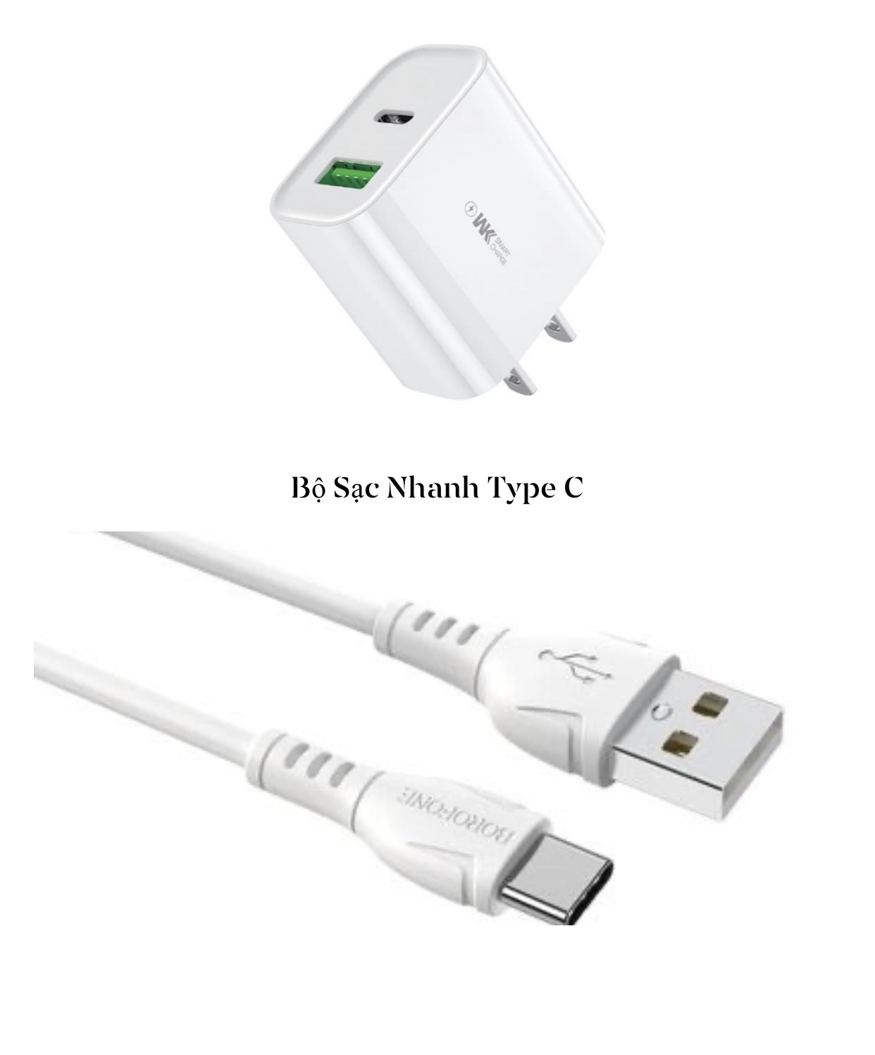 Bộ Sạc Nhanh 2 Cổng Pd20w/Qc 3.0 Wp-U53 Dành Cho Iphone/Samsung/Oppo ...Hàng Chính Hãng