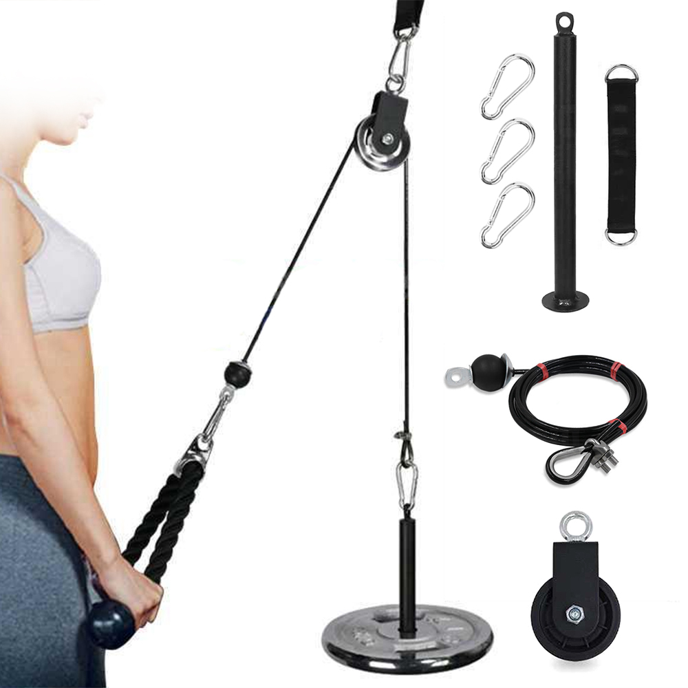 Hệ thống gắn máy cáp ròng rọc với chốt tải nâng cấp xoay 360 độ có thể tháo rời dành cho dân tập thể thao