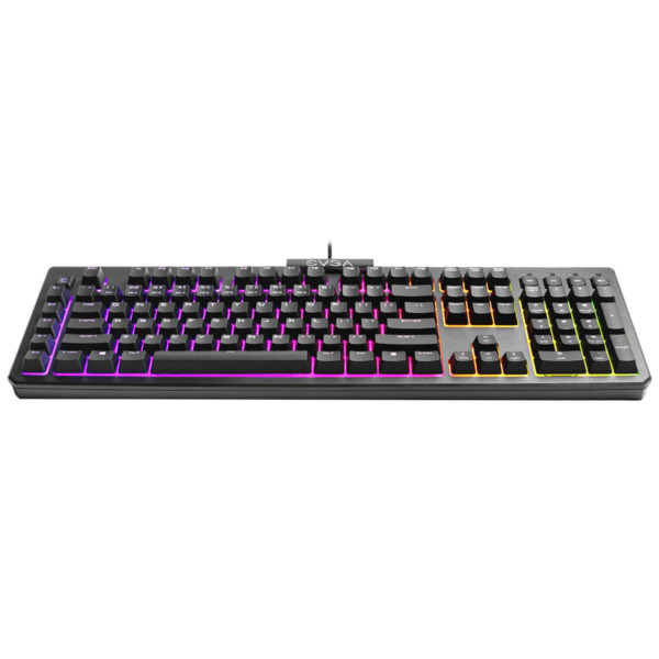 EVGA Z12 – RGB Gaming Keyboard – RGB Backlit LED – 5 Programmable Macro Keys – Dedicated Media Keys – Water Resistant_ HÀNG CHÍNH HÃNG