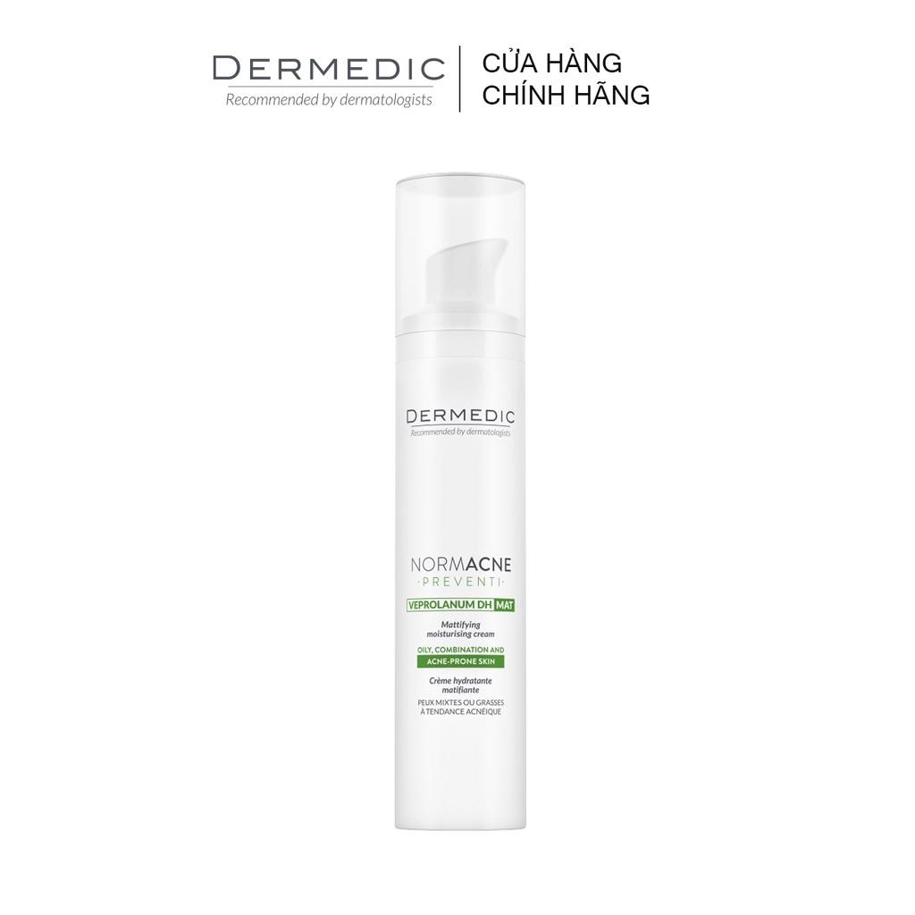 Kem dưỡng ban ngày giảm bóng nhờn, mụn Dermedic Normacne Mattifying Moisturising Cream 40ml