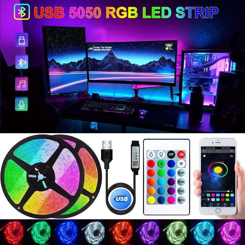 Bộ điều Khiển Bluetooth Dải đèn LED,Đèn Nền LED TV,Đèn Nền Trang Trí 5V RGB 5050 / Ánh Sáng Ban đêm / Chuỗi Phát Sáng Cho Phòng Ngủ