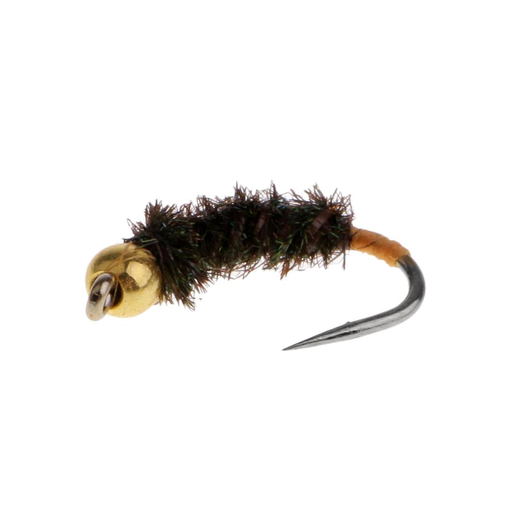 Fly Fishing Flies Hand-tied Fast Sinking Wet Flies Lure for Bass Salmon Carp