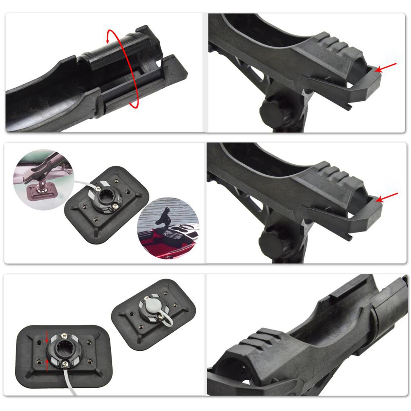 Adjustable Fishing Rod Pole Mount Stand Bracket Holder For Kayak Canoe Boat