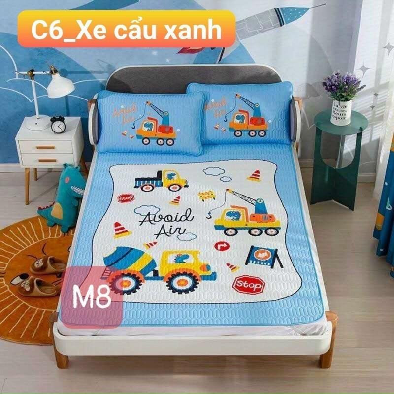 Chiếu Điều Hoà Tencel 6D Hàng Nhập Khẩu Cao Cấp 3 Món Mẫu Bé Trai Và Bé Gái