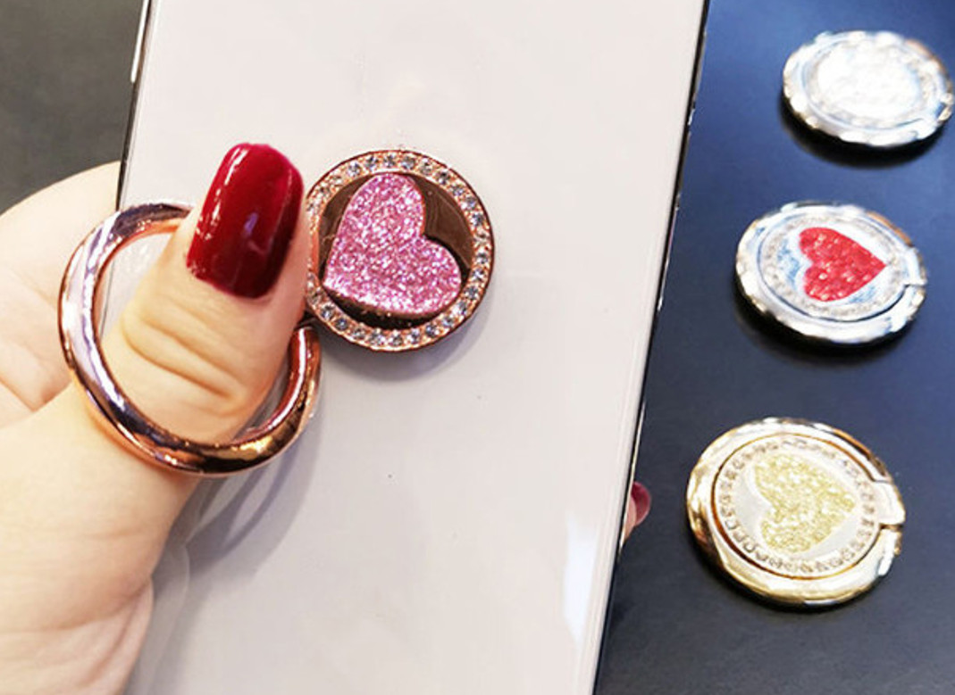 Iring giá đỡ điện thoại hình trái tim tuyên tuyến