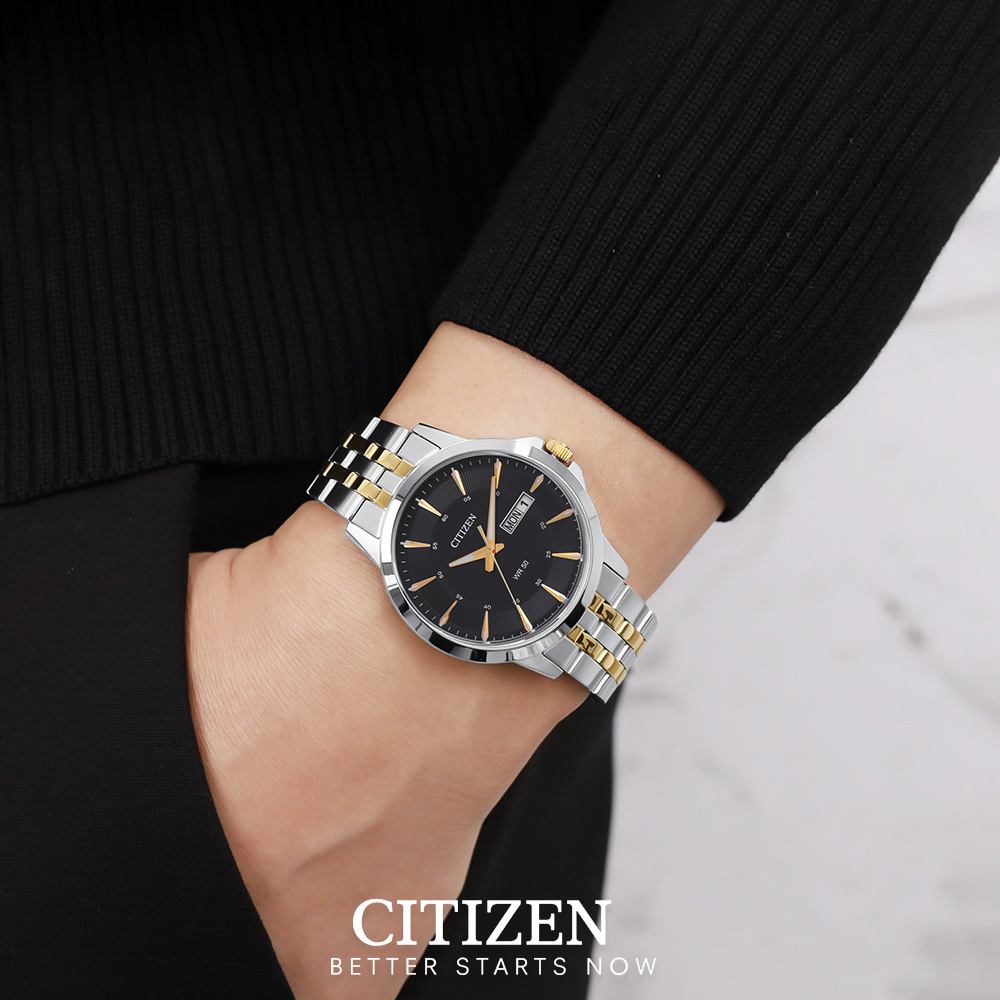 Đồng Hồ Nam Citizen Dây Thép Không Gỉ BF2018-52E - Mặt Đen (41mm)