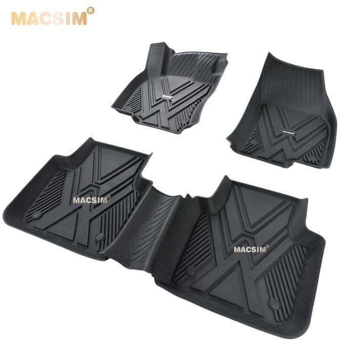 Thảm lót sàn xe ô tô Volkswagen Tiguan L 2018+ Nhãn hiệu Macsim chất liệu nhựa TPE cao cấp