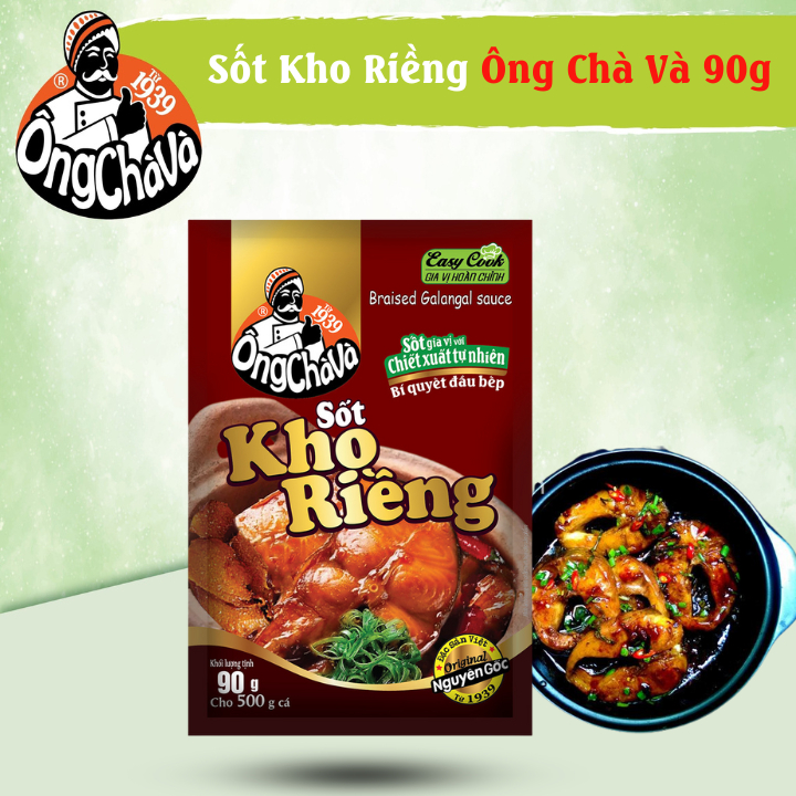 Combo 5 Gói Sốt Kho Riềng Ông Chà Và 90gr (Braised Galangal sauce)