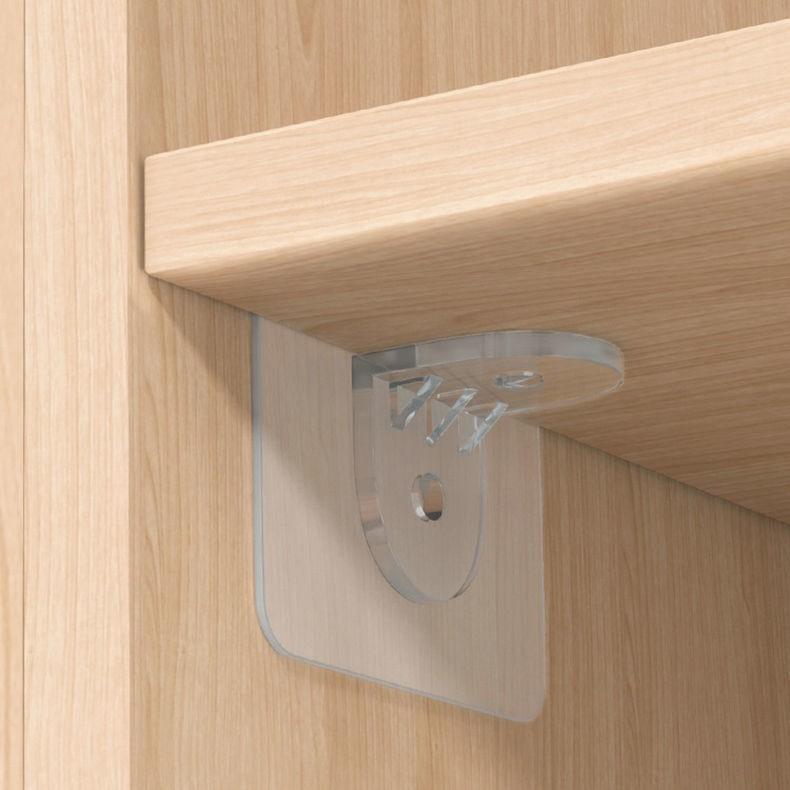 Miếng dán giá đỡ kệ gỗ treo tường, khung tranh, kệ tủ, kệ góc tường, móc dán tường ke góc chữ L kê ván, sàn chịu lực