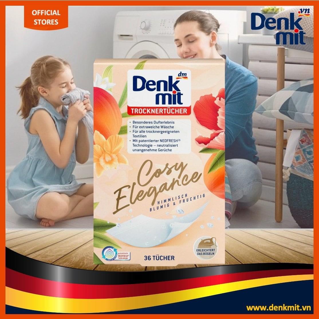 Giấy thơm quần áo Denkmit - dùng cho máy sấy, tủ quần áo, giày