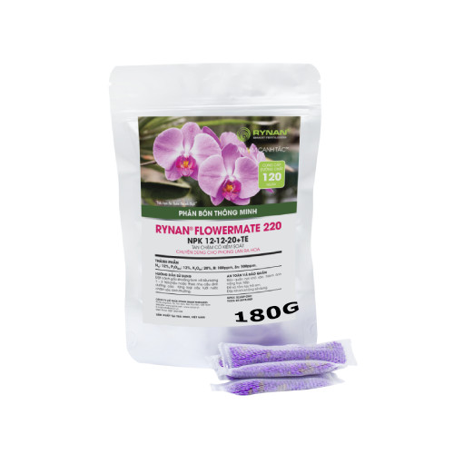 Phân Bón Thông Minh Rynan Flowermate 220  - Giúp Phong Lan Ra Hoa, Trổ Đồng Loạt, Lâu Tàn