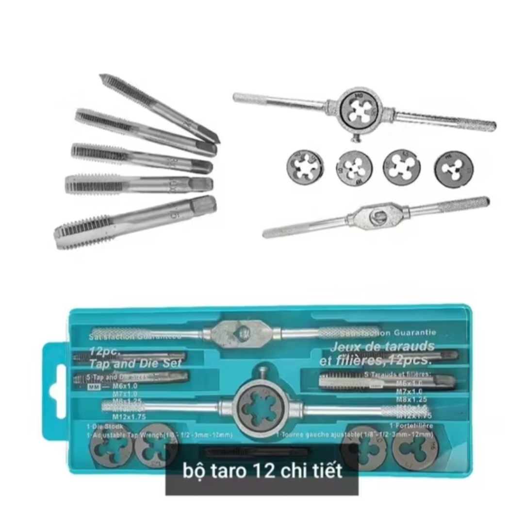 1 BỘ TẠO REN ỐC VẶN 12 CHI TIẾT CAO CẤP THUẬN TIỆN CHO MỌI NGƯỜI