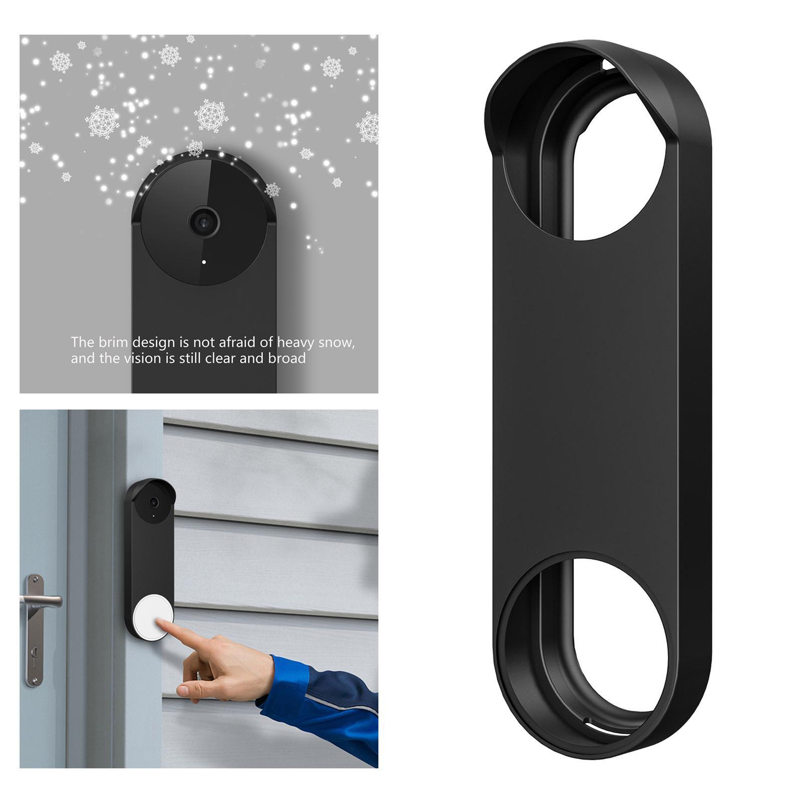 2Pieces Silicone Case Snugly Easy to Install for Google Nest Doorbell