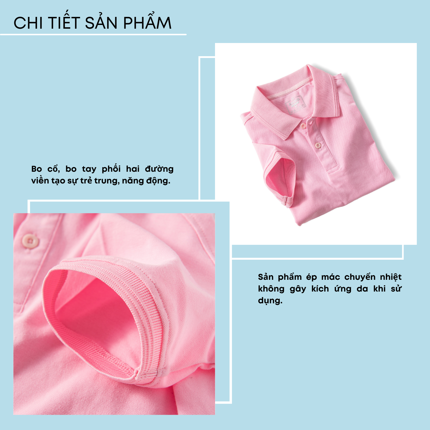 Hình ảnh Áo polo nam màu hồng phối viền chìm ADINO vải cotton polyester mềm dáng slimfit công sở trẻ trung năng động AP85