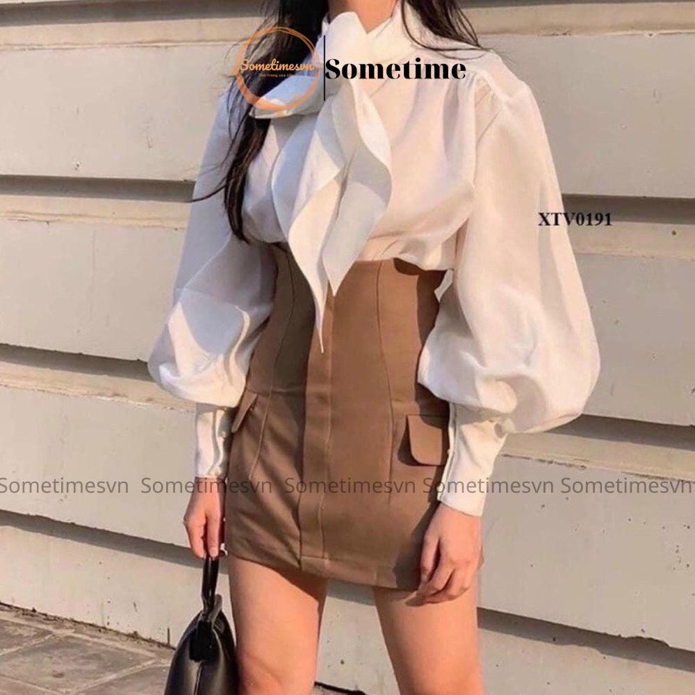 Chân váy nữ body sexy nhiều mẫu kiểu xuông giả túi ngắn xinh sang chảnh VQ02 phù hợp nơi công sở,đi chơi,dự tiệc - M 40-45kg