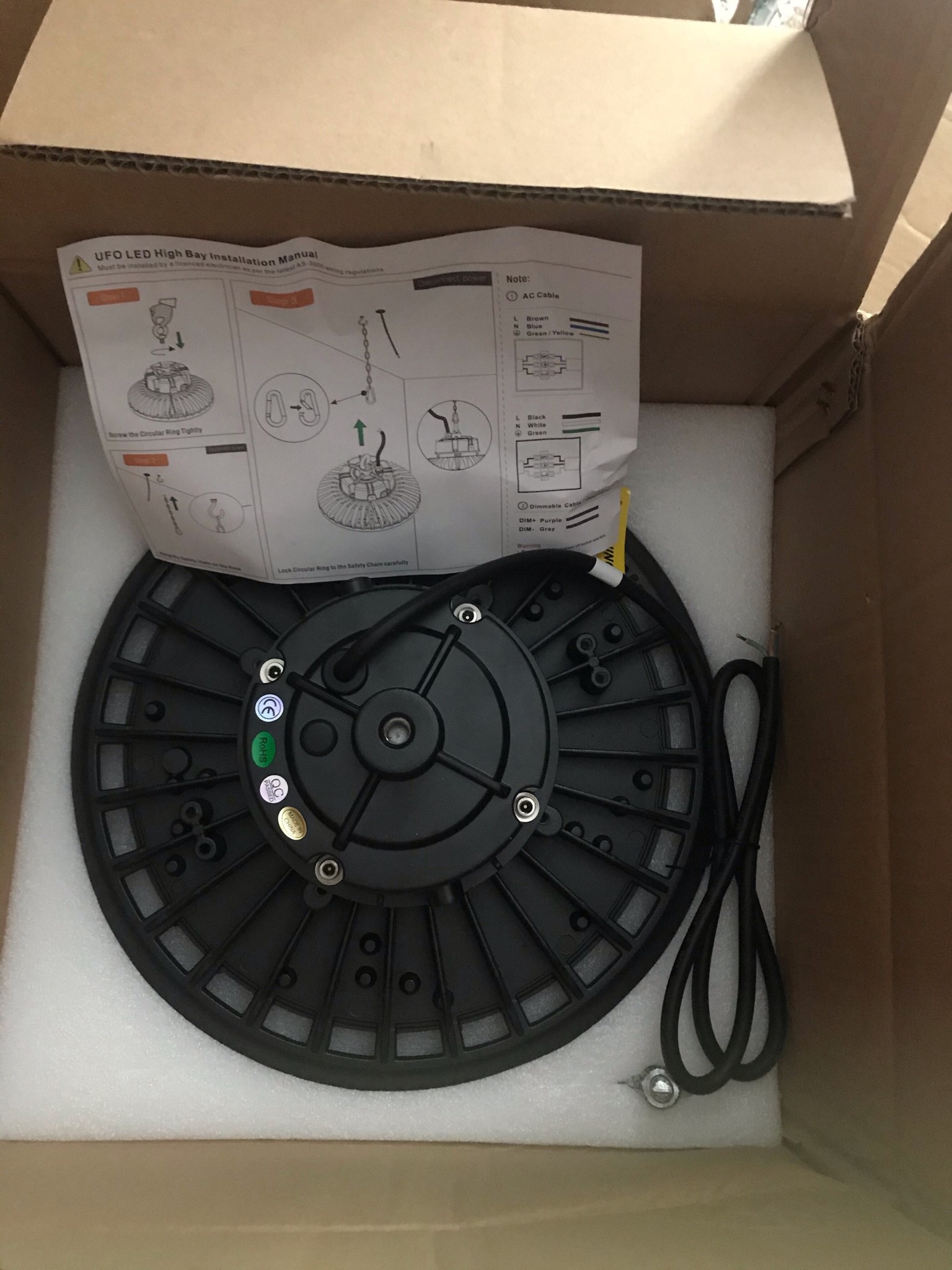 Đèn Nhà Xưởng Slim LED UFO HIGH BAY công suất 100w/50w/200w