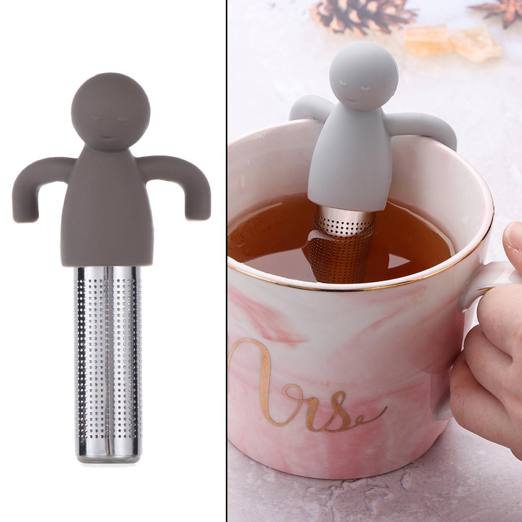 Tea Infuser, Fine Mesh Tea Cup Filter Silicone Handle Stainless Steel Tea Strainer Loose Tea Steeper for Loose Leaf Tea or Herbal Tea