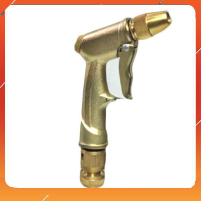 Vòi Xịt️Evoucher Bộ dây vòi xịt nước rửa xe, tưới cây , tăng áp 3 lần, loại 15m 206701-1 đầu đồng,cút đồng