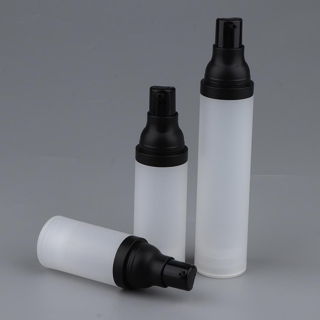 20ML 30ML 50ML Plastic Travel Empty Airless Pump Bottle Lotion Cosmetic Container for Bathroom Travel Hotel