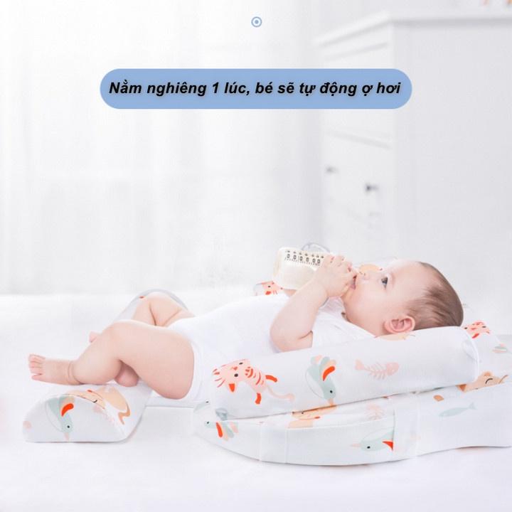 Đệm chống trào ngược cho trẻ sơ sinh, chống lật Cotton & Ergonomics - Home and Garden