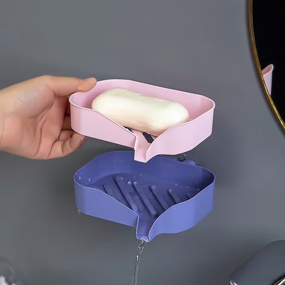 Giá Đỡ Xà Phòng Mút Rửa Chén Hai Tầng Gắn Tường Không Đục Lỗ, Sáng Tạo Cho Nhà Tắm - HÀNG CHÍNH HÃNG MINIIN