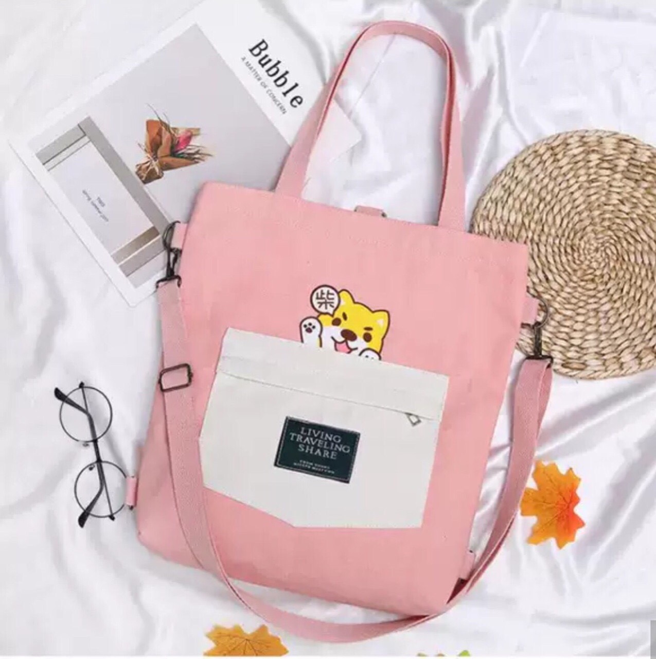 Hình ảnh Túi xách tote vải canvas Toto ( hộp )