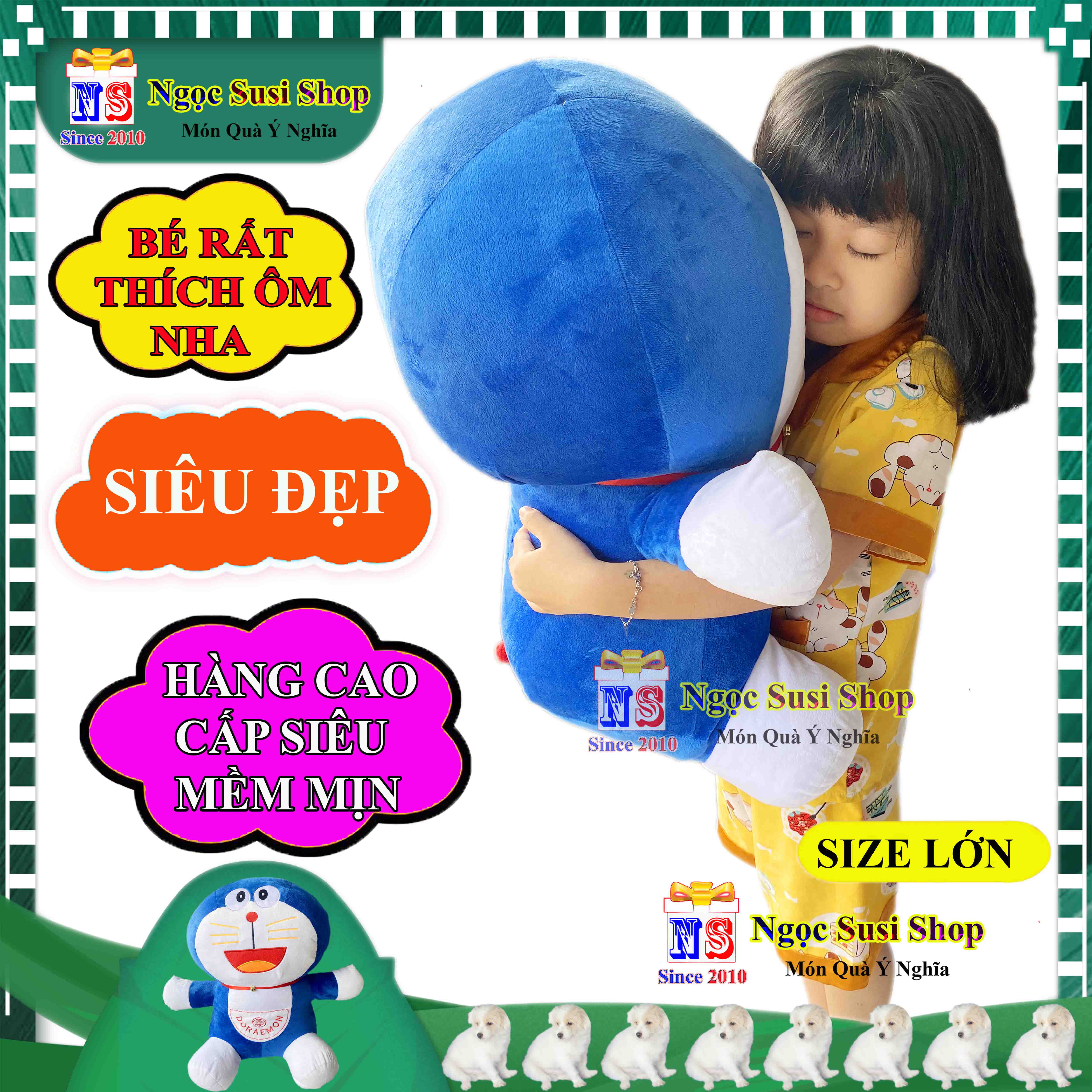 GẤU BÔNG MÈO DOREMON ĐÔRÊMON SIÊU TO KHỔNG LỒ - THÚ BÔNG DOREMON SIÊU ĐẸP