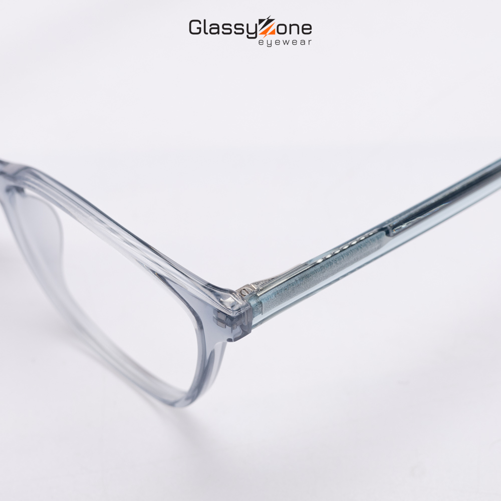 Gọng kính cận, Mắt kính giả cận kim loại Form Oval thời trang Nam Nữ Avery Genny - GlassyZone