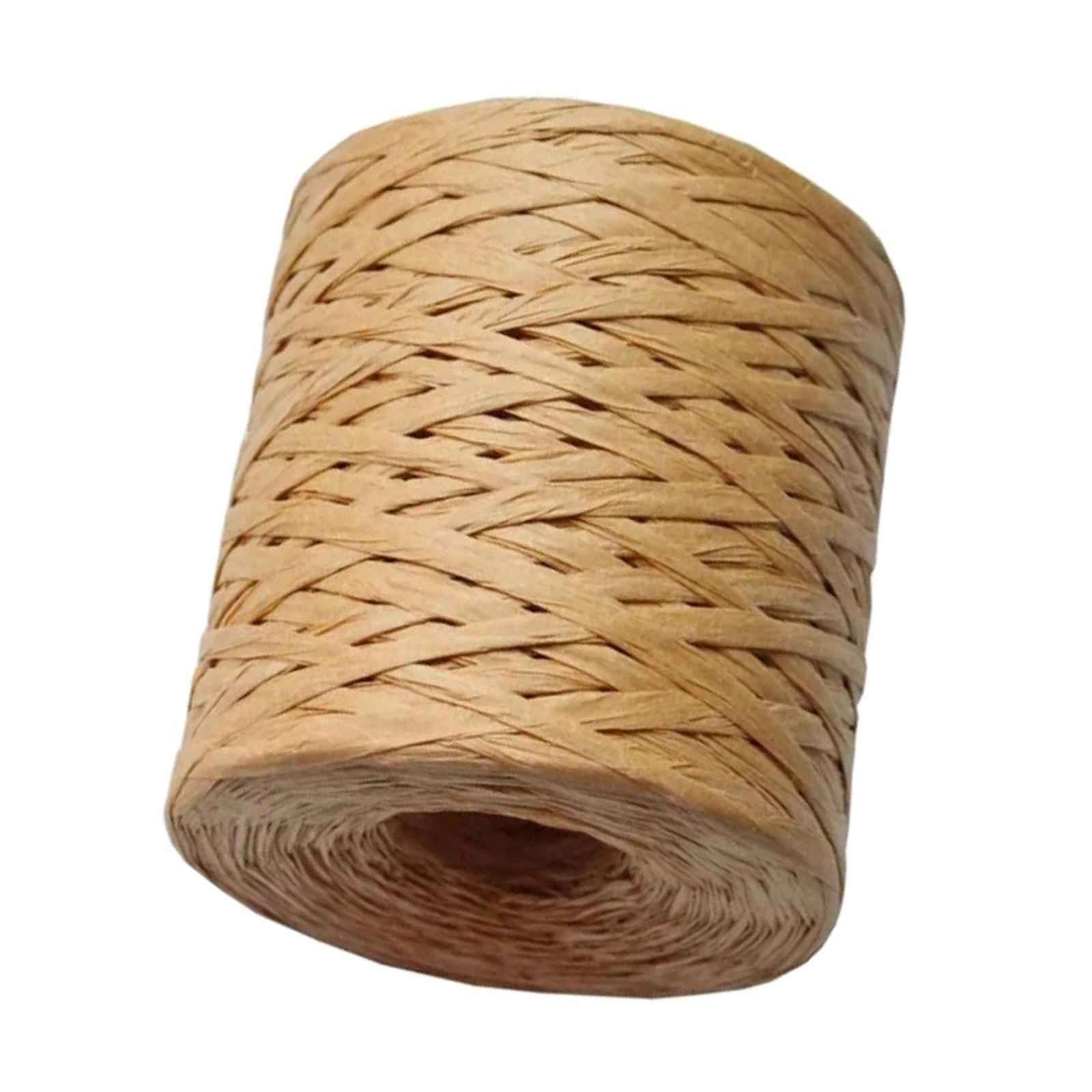 Raffia Paper Ribbon Twine Cord for Gift Wrapping Crafting Weaving Chocolate