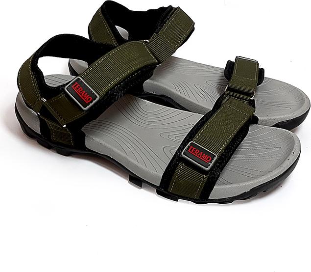 Giày Sandal Nữ Quai Ngang Teramo TRM06 Xanh Rêu