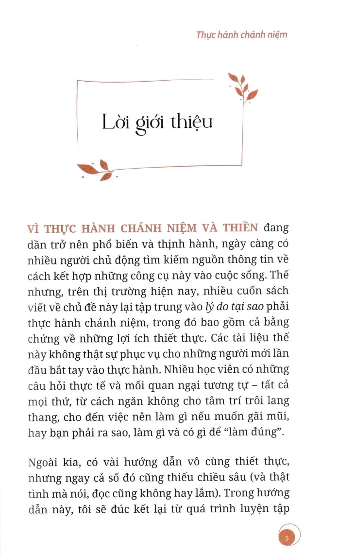 THỰC HÀNH CHÁNH NIỆM