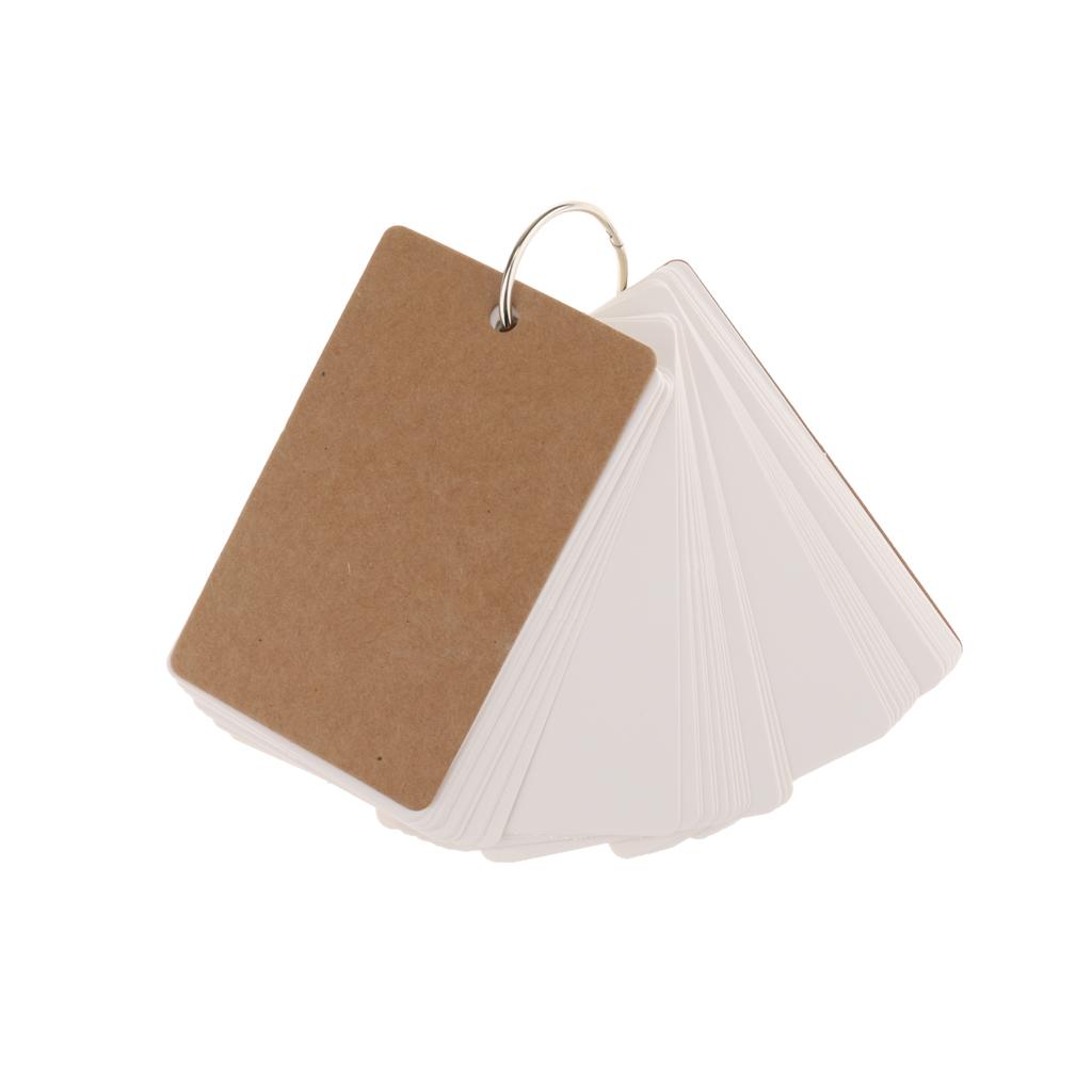 50Pcs DIY Blank Word Cards Christmas Greeting Card Memo Pads Business Card 9*5cm