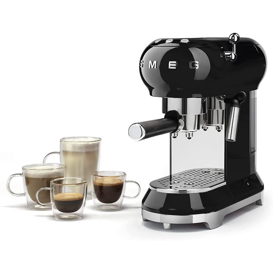 Máy Pha Cà Phê, Espresso, Capuccino Smeg ECF01, Smeg Coffee Machine, Dung Tích 1L, Công Suất 1350W, Nhập Đức, BH 12Tháng