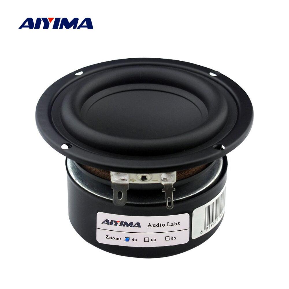 AIYIMA 3 Inch Âm Thanh Di Động Bass Loa Trầm Loa 4 8 Ohm 25W Hifi Stereo Loa Siêu Trầm Giá Sách Loa Rạp Hát Tại Nhà DIY 2 Chiếc Color: Square 8 Ohm Speaker