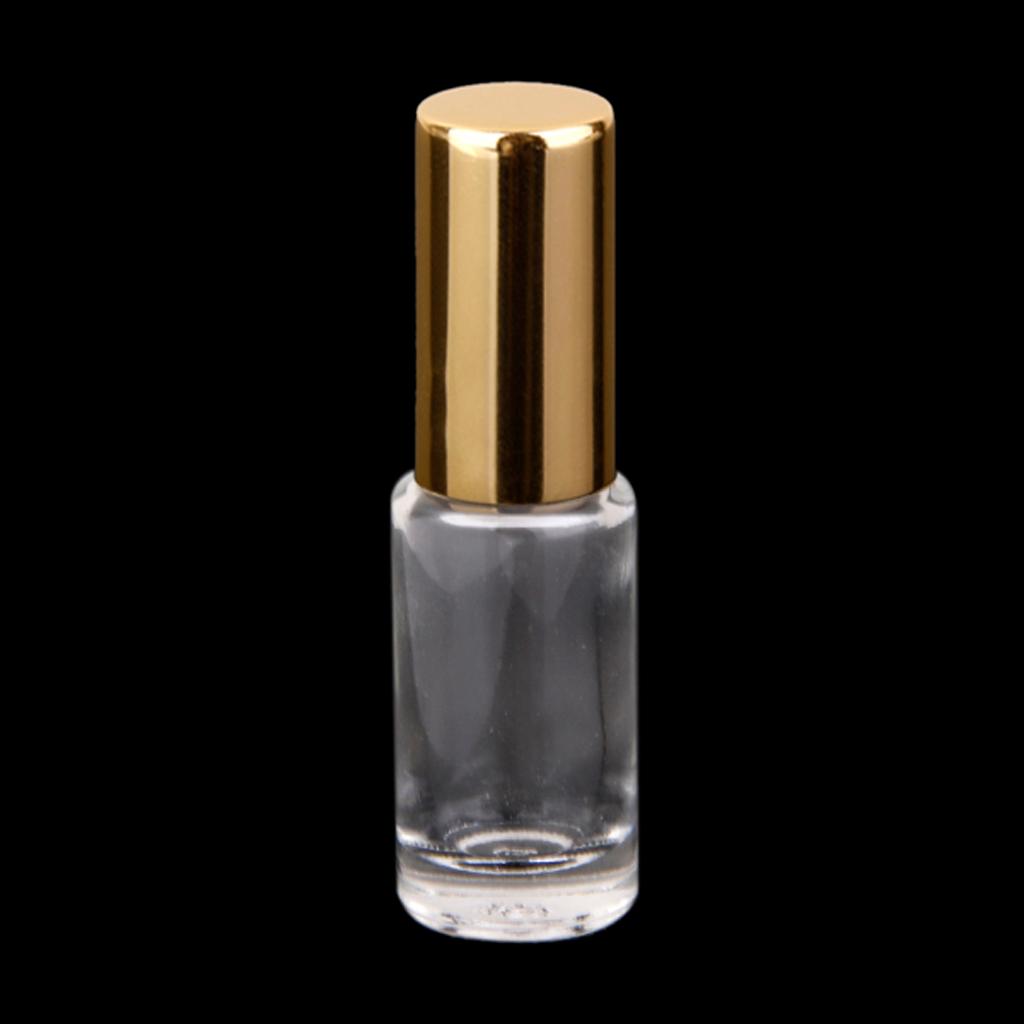 5pcs Refillable Empty Perfume Roll-on Bottles 5ml - Clear