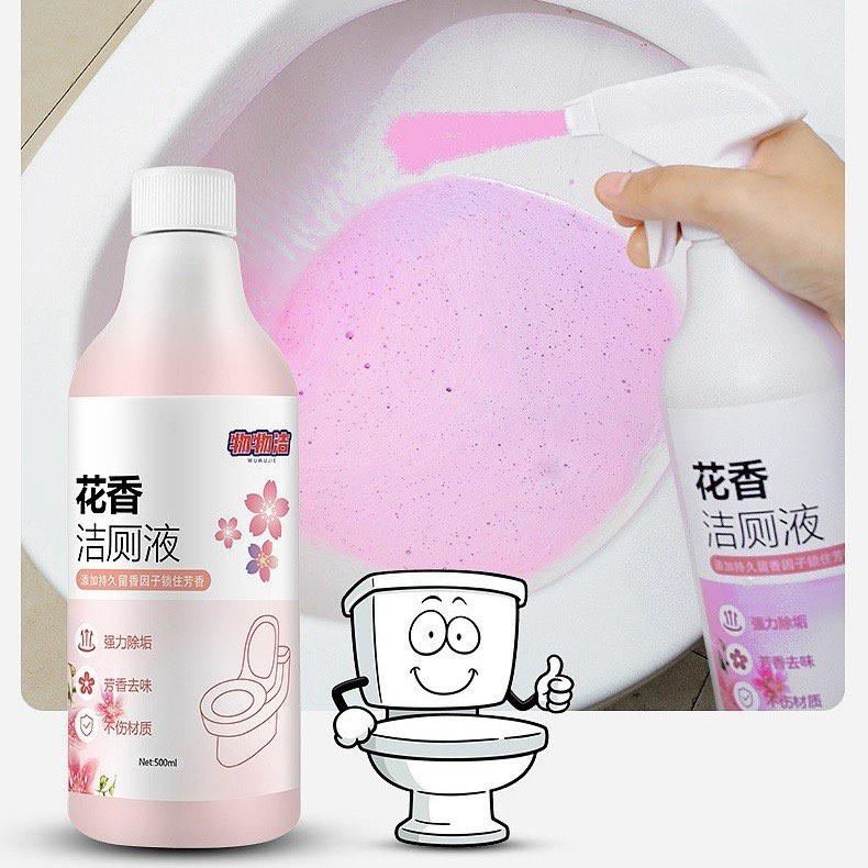 Chai Xịt Tẩy Rửa Toilet Mùi Hoa Anh Đào, Nước Tẩy Rửa Đa Năng Cao Cấp Khử Khuẩn Không Độc Hại 500Ml
