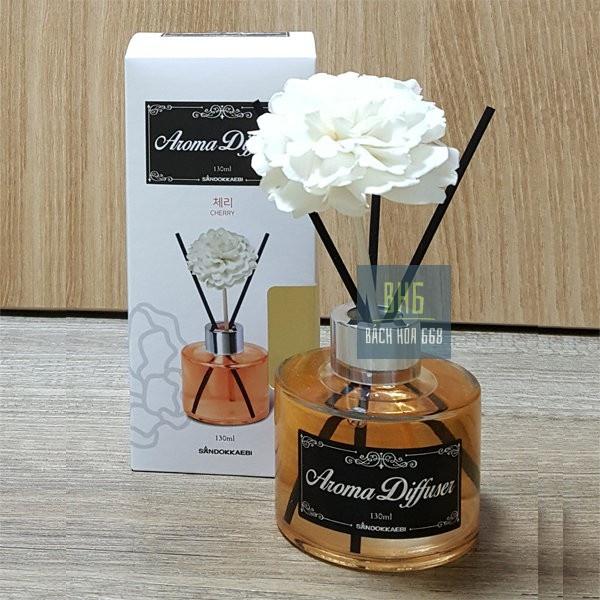 Chai tinh dầu Aroma Diffuser Korea 130ml thơm phòng cao cấp - Dùng được lâu dài