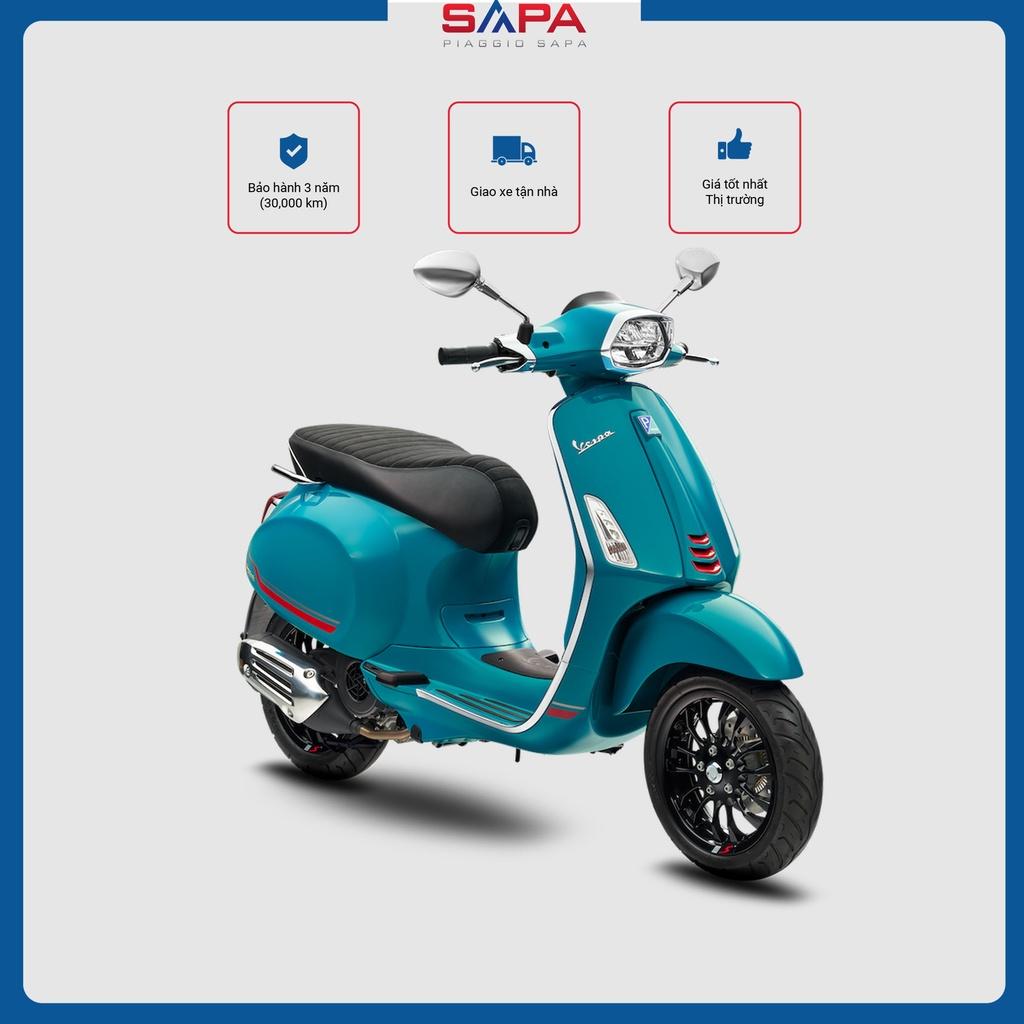 Xe Tay Ga Vespa Sprint S 125 Màu Xanh Da Trời Blue Audace