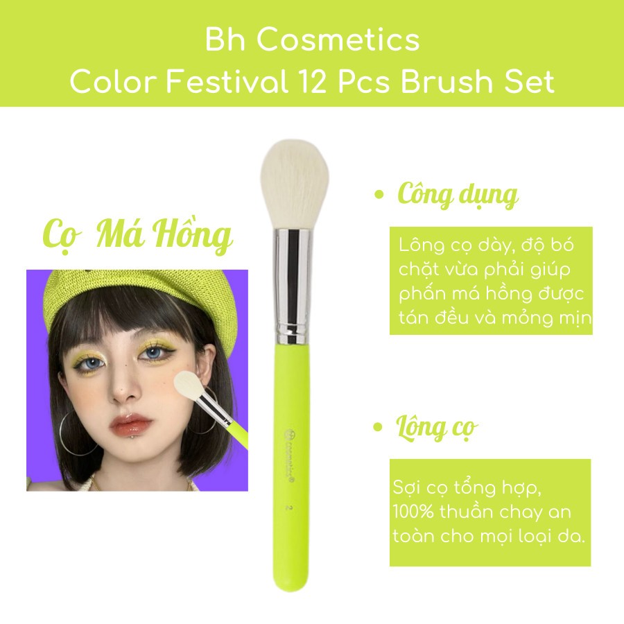Cọ Má Hồng Bh Cosmetics Color Festival 02