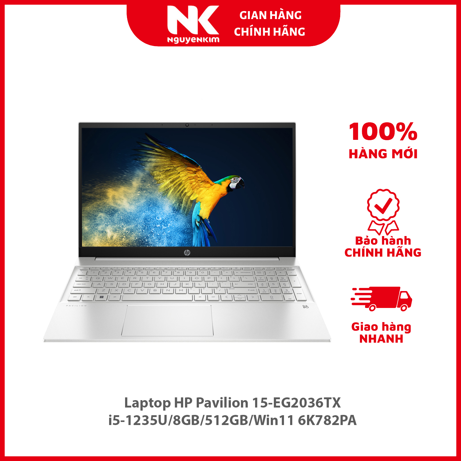 Laptop HP Pavilion 15-EG2036TX i5-1235U/8GB/512GB/Win11 6K782PA - Hàng chính hãng