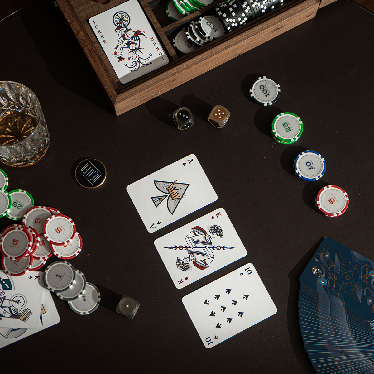 Bộ 300 Chip Poker Có Số Cao Cấp The Craft House