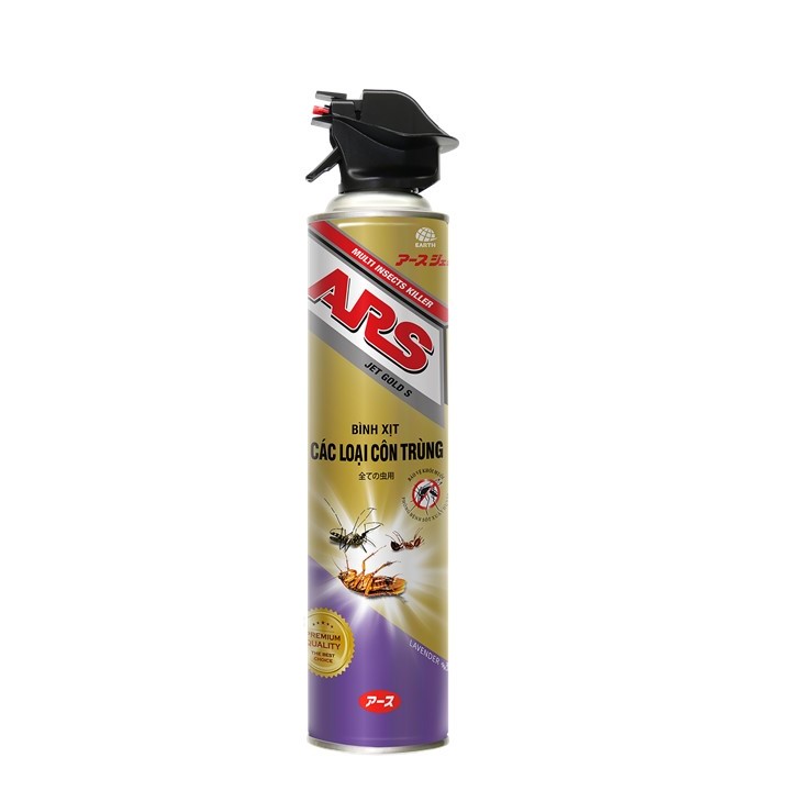 Combo 2 Bình xịt các loại côn trùng ARS Jet Gold S Hương Lavender 600ml