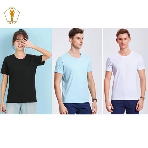 Áo thun Phông Trắng Trơn Lót Nam TRAZ Đẹp Cổ Tròn Dáng Phom Rộng Cộc Tay Lỡ Unisex