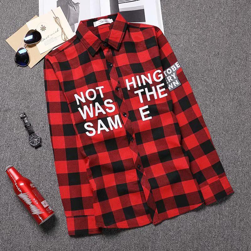 Áo sơ mi tay dài họa tiết sọc thời trang phong cách cho nam