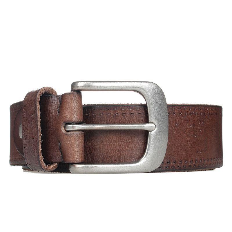 Mới Nam Dây Da Đầu Lớp Da Bò Hợp Kim Khóa Gài Thắt Lưng Phong Cách Doanh Nhân Unisex Rộng Và Hẹp Thiết Kế Sang Trọng 2021 Mới
